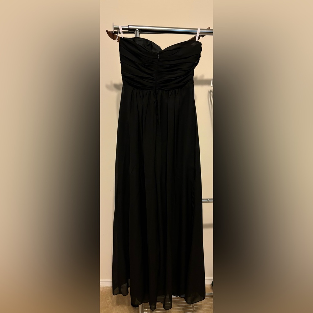Black Chiffon Bridesmaid Dress size Small